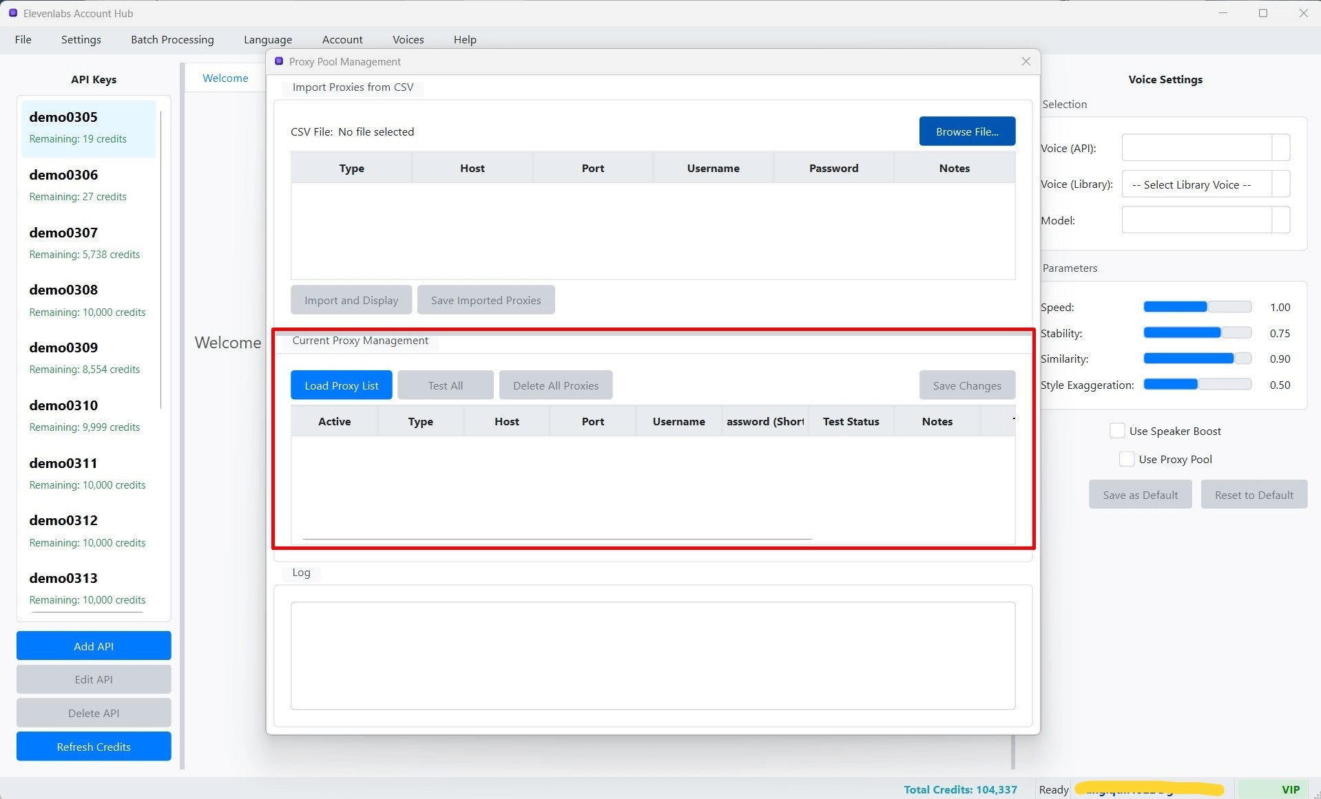 Hộp thoại Thêm/Sửa Proxy cho Proxy Pool